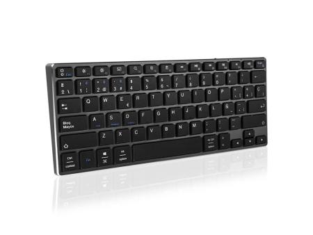 Teclado Compacto Inalámbrico por Bluetooth Subblim Advance Compact/ Gris