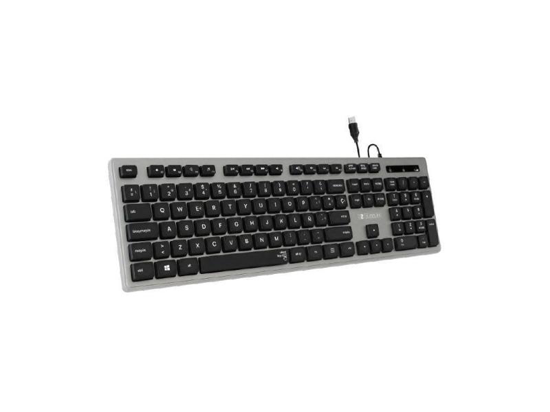 Teclado Subblim Wired Ergo Keys Silent Flat HQ/ Gris