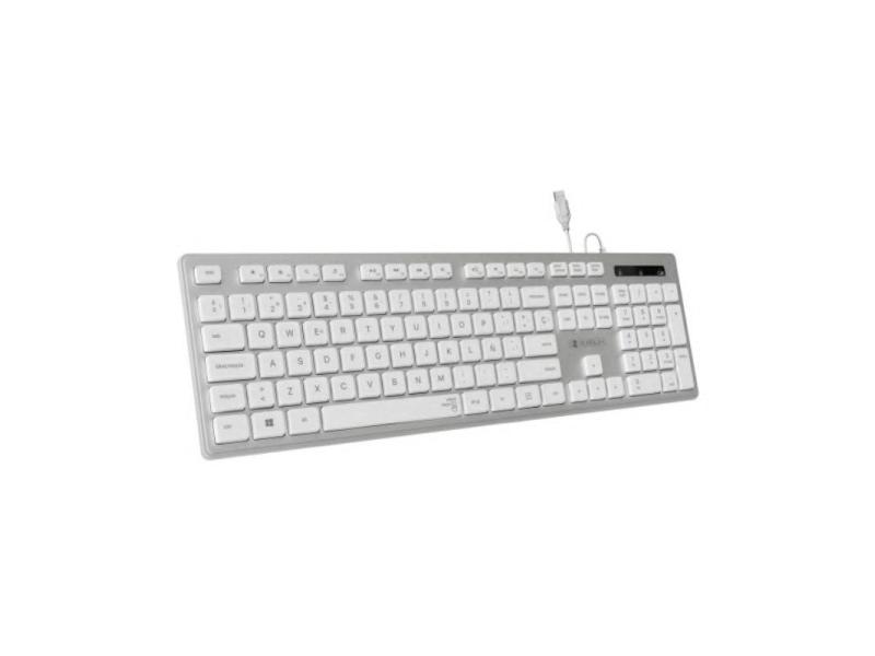 Teclado Subblim Wired Ergo Keys Silent Flat HQ/ Plata