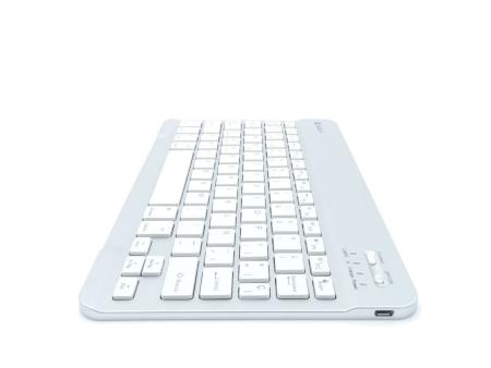 Teclado Compacto Inalámbrico por Bluetooth Subblim Smart/ Plata