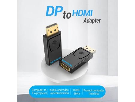 Adaptador Vention HBKB0/ DisplayPort Macho - HDMI Hembra