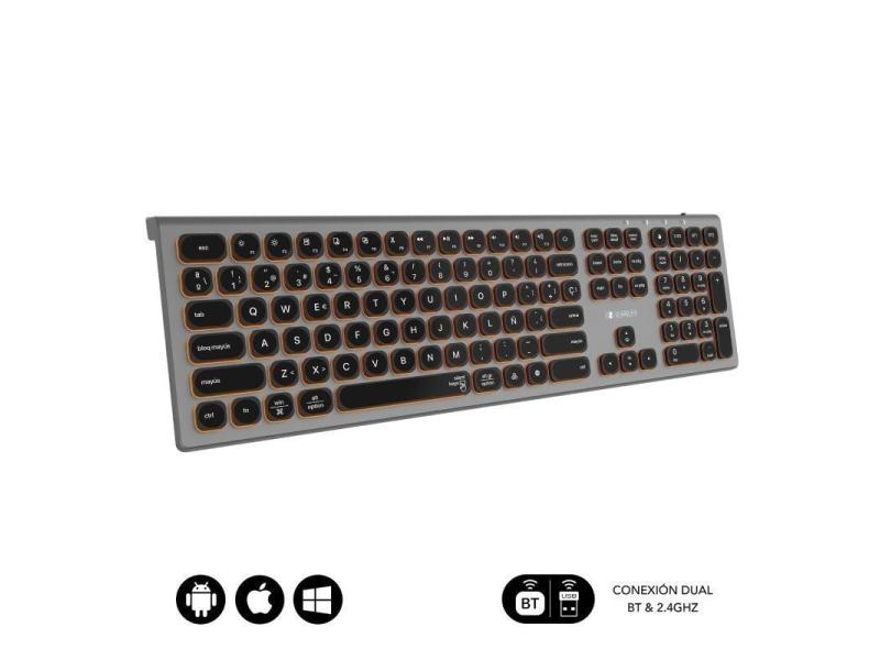 Teclado Inalámbrico Subblim Master/ Gris y Negro