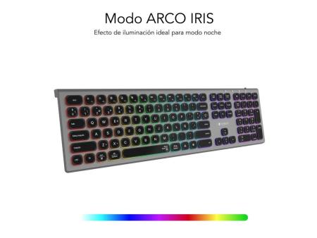 Teclado Inalámbrico Subblim Master/ Gris y Negro