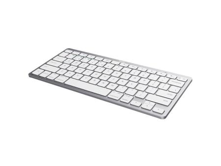 Teclado Compacto Inalámbrico por Bluetooth Trust 24654/ Plata