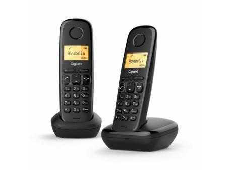 Teléfono Inalámbrico Gigaset A170/ Pack DUO/ Negro