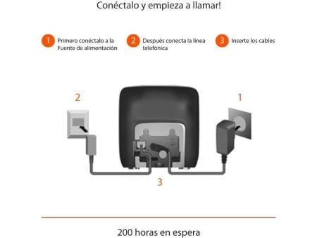 Teléfono Inalámbrico Gigaset A270/ Negro