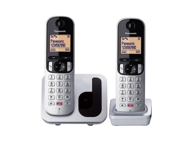 Teléfono Inalámbrico Panasonic KX-TGC252SPS/ Pack DUO/ Plata