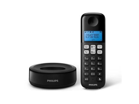 Teléfono Inalámbrico Philips D1611B/34/ Negro