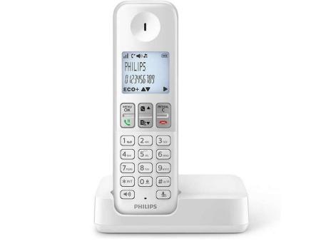 Teléfono Inalámbrico Philips D2501W/34/ Blanco