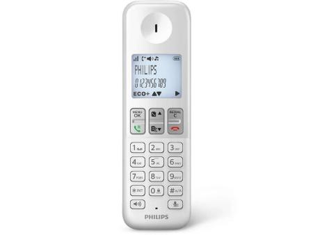 Teléfono Inalámbrico Philips D2501W/34/ Blanco