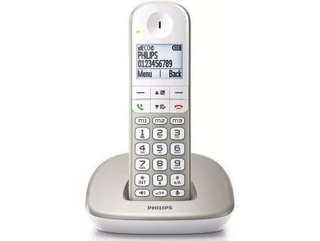 Teléfono Inalámbrico Philips XL4901S/23/ Plata y Blanco