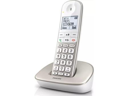 Teléfono Inalámbrico Philips XL4901S/23/ Plata y Blanco