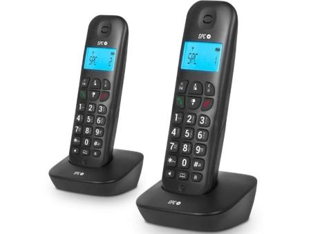 Teléfono Inalámbrico SPC Air Pro Duo 7302N/ Pack DUO/ Negro