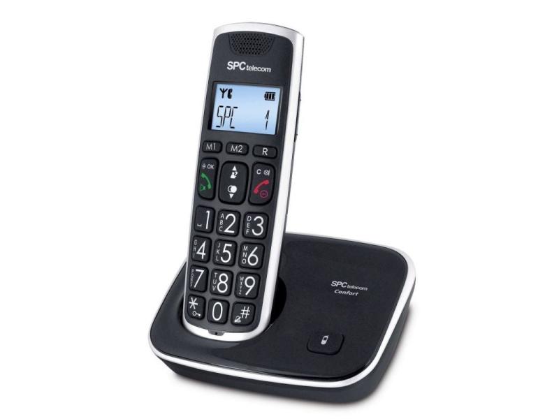 Teléfono Inalámbrico SPC Telecom 7608/ Negro