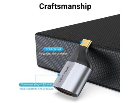 Adaptador USB Tipo-C Vention TCAH0/ USB Tipo-C Macho - HDMI Hembra