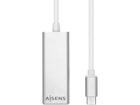 Adaptador USB Tipo-C - RJ45 Aisens A109-0341/ 1000Mbps/ USB Tipo-C Macho - RJ45 Hembra