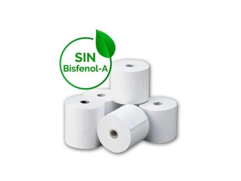 Rollo Papel Térmico Genérico 57x35 10U BPA/ 57 x 35mm/ 10 unidades