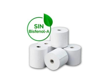 Rollo Papel Térmico Genérico 57x50 10U BPA/ 57 x 50mm/ 10 unidades