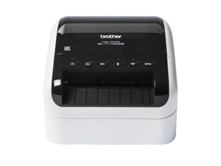 Impresora de Etiquetas Brother QL-1110NWBC/ Térmica/ Ancho etiqueta 103mm/ USB-WIFI-Bluetooth-Ethernet/ Blanca y Negra