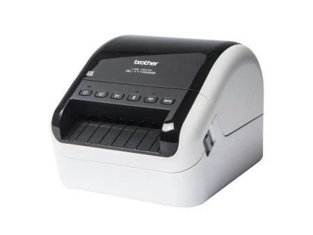 Impresora de Etiquetas Brother QL-1110NWBC/ Térmica/ Ancho etiqueta 103mm/ USB-WIFI-Bluetooth-Ethernet/ Blanca y Negra