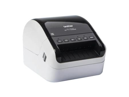 Impresora de Etiquetas Brother QL-1110NWBC/ Térmica/ Ancho etiqueta 103mm/ USB-WIFI-Bluetooth-Ethernet/ Blanca y Negra