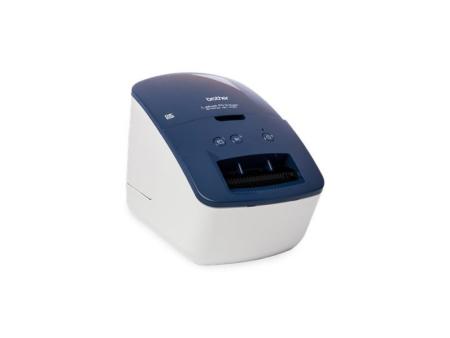 Impresora de Etiquetas Brother QL-600B/ Térmica/ Ancho etiqueta 62mm/ USB/ Azul y Blanca