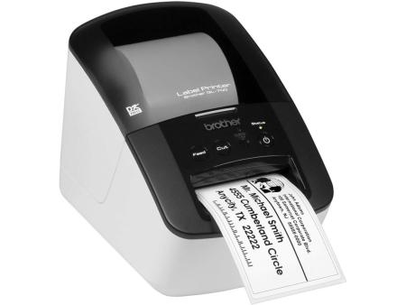 Impresora de Etiquetas Brother QL-700/ Térmica/ Ancho etiqueta 62mm/ USB/ Blanca y Negra