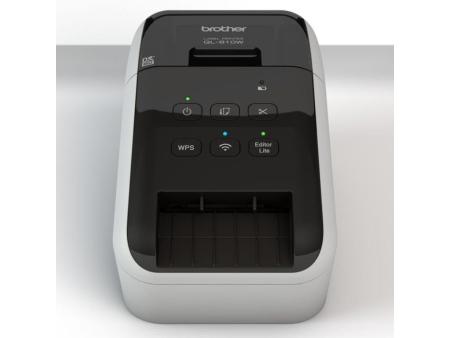 Impresora de Etiquetas Brother QL-810WC/ Térmica/ Ancho etiqueta 62mm/ USB-WiFi/ Blanca y Negra