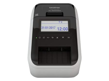 Impresora de Etiquetas Brother QL-820NWBC/ Térmica/ Ancho etiqueta 62mm/ USB-Bluetooth-WiFi-Ethernet/ Blanca y Negra