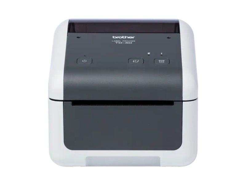 Impresora de Etiquetas y Tickets Brother TD-4210D/ Térmica Directa/ Ancho etiqueta 118mm/ USB-RS-232C/ Blanca y Negra