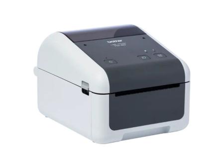 Impresora de Etiquetas y Tickets Brother TD-4210D/ Térmica Directa/ Ancho etiqueta 118mm/ USB-RS-232C/ Blanca y Negra