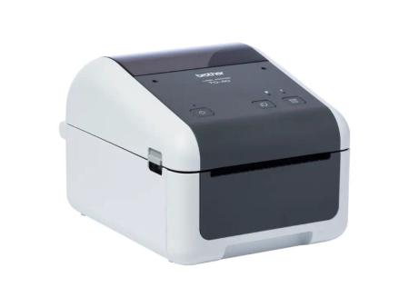 Impresora de Etiquetas y Tickets Brother TD-4420DN/ Térmica Directa/ Ancho etiqueta 118mm/ USB-RS-232C/ Blanca y Negra