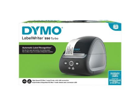 Impresora de Etiquetas Dymo LabelWriter 550 Turbo/ Térmica/ USB/ Negra