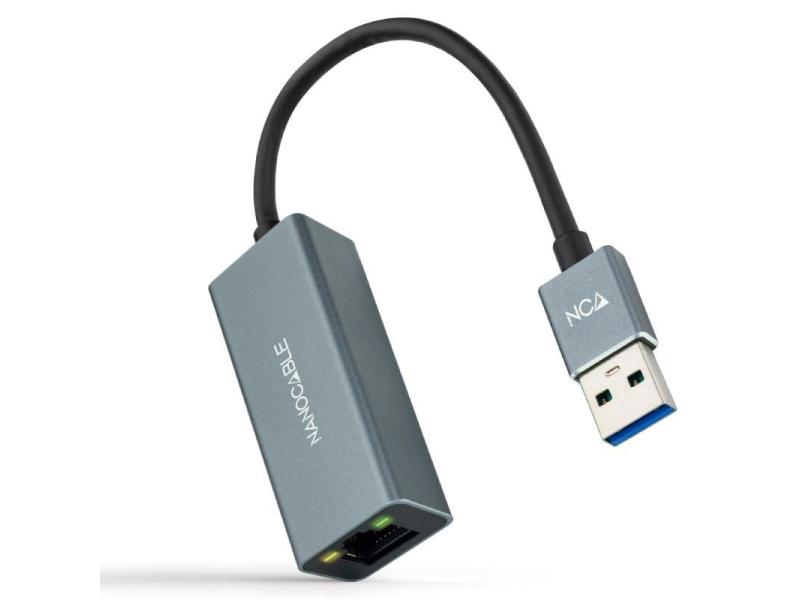 Adaptador USB 3.0 - RJ45 Nanocable 10.03.0405/ 1000Mbps