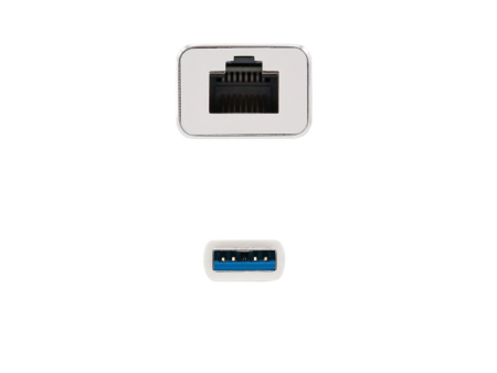 Adaptador USB 3.0 - RJ45 Nanocable 10.03.0401/ 1000Mbps