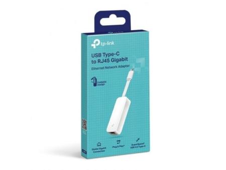 Adaptador USB Tipo-C - RJ45 Gigabit Ethernet TP-Link UE300C/ 1000Mbps