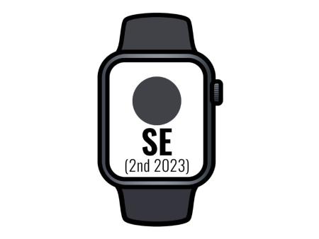 Apple Watch SE 2 Gen 2023/ GPS/ 40mm/ Caja de Aluminio Medianoche/ Correa Deportiva Medianoche S/M