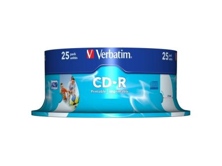 CD-R Verbatim AZO Imprimible 52X/ Tarrina-25uds