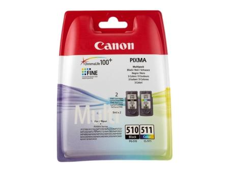 Cartucho de Tinta Original Canon PG-510 + CL-511 Multipack/ Negro/ Tricolor