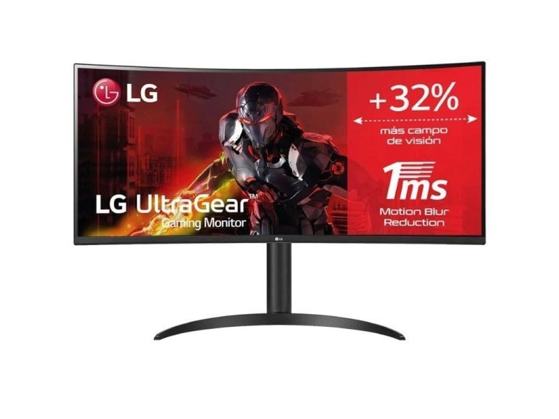 Monitor Gaming Ultrapanorámico Curvo LG UltraGear 34WP65CP-B 34'/ WQHD/ 1ms/ 160Hz/ VA/ Multimedia/ Negro