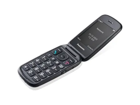 Teléfono Móvil Panasonic KX-TU550 para Personas Mayores/ Negro
