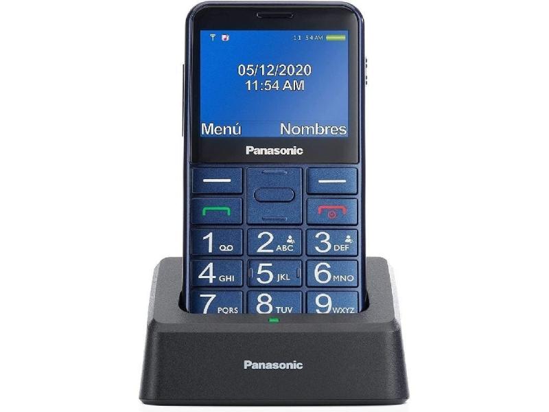 Teléfono Móvil Panasonic KX-TU155EXCN para Personas Mayores/ Azul