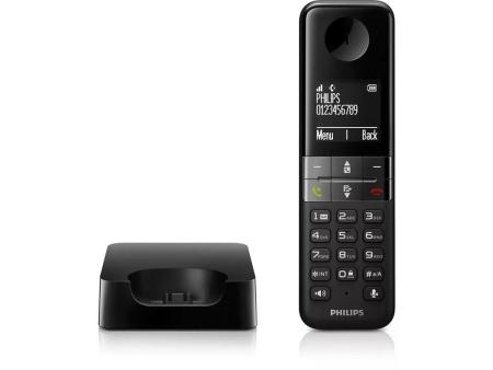 Teléfono Inalámbrico Philips D4701B/34/ Negro