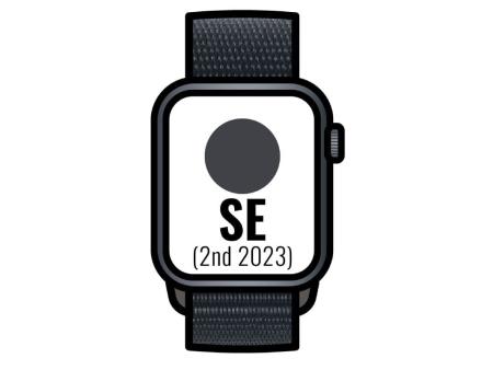 Apple Watch SE 2 Gen 2023/ GPS/ 44mm/ Caja de Aluminio Medianoche/ Correa Deportiva Loop Medianoche