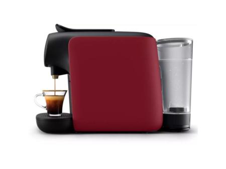 Cafetera de Cápsulas Philips L'Or Barista Sublime LM9012/55/ Compatible cápsulas Nespresso y L'OR/ Negra y Roja/ Incluye 50 Cáps