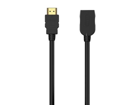 Cable Alargador HDMI Aisens A120-0544/ HDMI Macho - HDMI Hembra/ Hasta 10W/ 2250Mbps/ 1m/ Negro