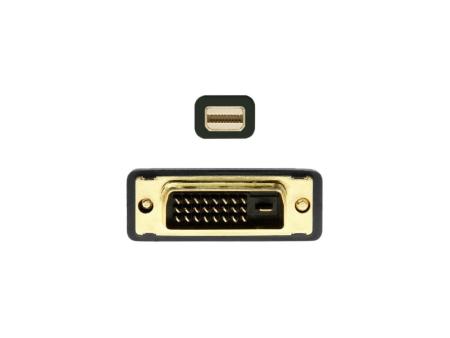 Cable Conversor Mini DisplayPort Aisens A125-0363/ Mini DisplayPort Macho - DVI Macho/ 2m/ Negro