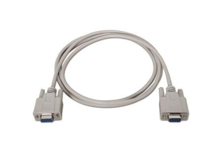 Cable Serie NULL Modem Aisens A112-0067/ DB9 Hembra - DB9 Hembra/ Hasta 0.15W/ 1.6Mbps/ 1.8m/ Beige