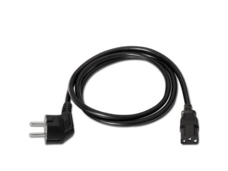 Cable Alimentación Aisens A132-0167/ CEE(7-7) Macho - C13 Hembra/ Hasta 1500W/ 1.5m/ Negro