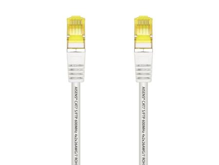 Cable de Red RJ45 SFTP Aisens A146-0490 Cat.7/ 1m/ Blanco